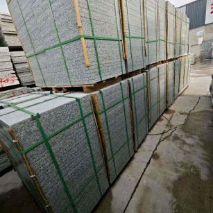 乌兰察布芝麻白地铺版 石材地铺石