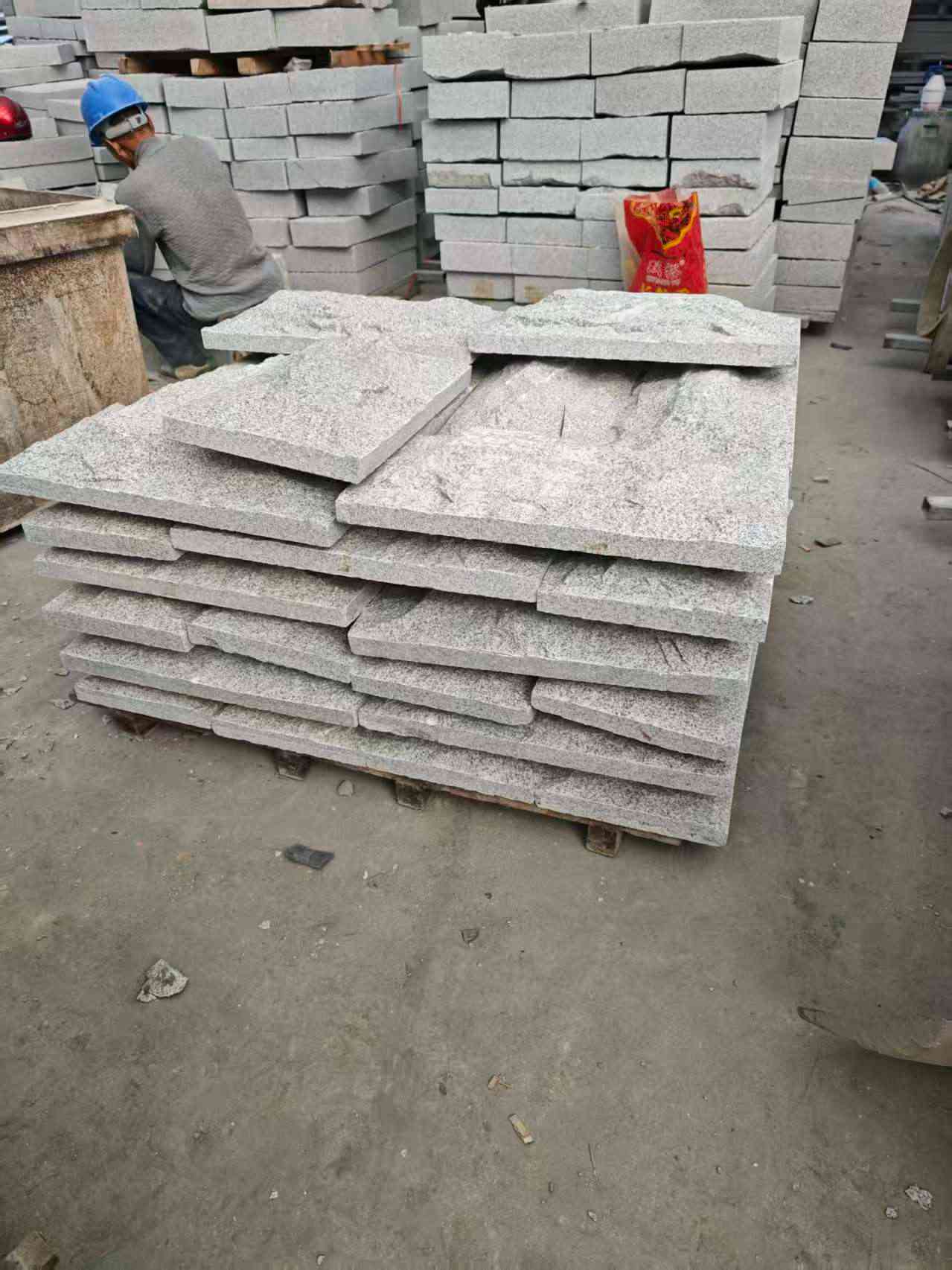 乌兰察布芝麻白蘑菇石，自然面